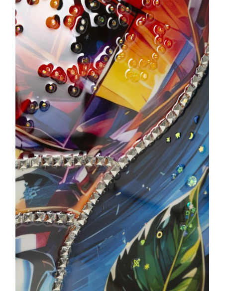 Grande Toile murale imprimée Verre arty 62x92 cm Cadre noir Cocktail 