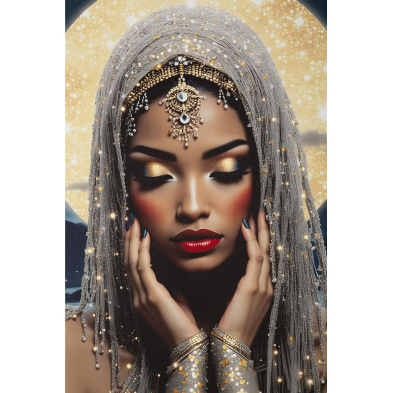 Grande Toile murale imprimée lumineuse 70x100 cm Cadre doré Venus 