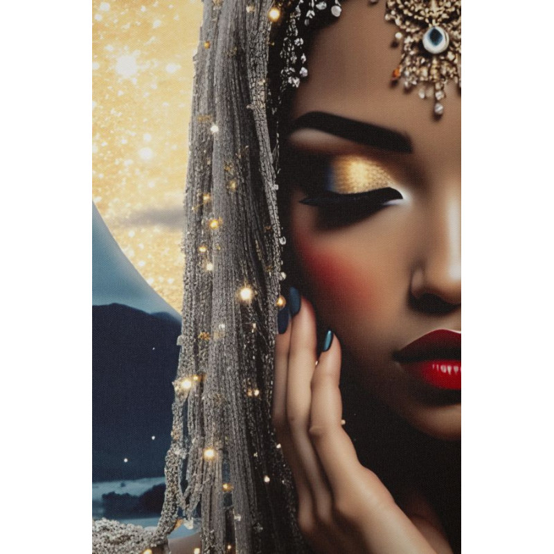 Grande Toile murale imprimée lumineuse 70x100 cm Cadre doré Venus 