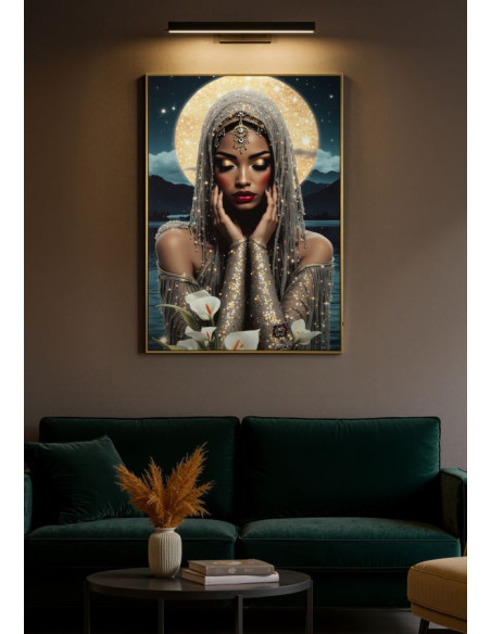 Grande Toile murale imprimée lumineuse 70x100 cm Cadre doré Venus 