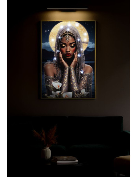 Grande Toile murale imprimée lumineuse 70x100 cm Cadre doré Venus 