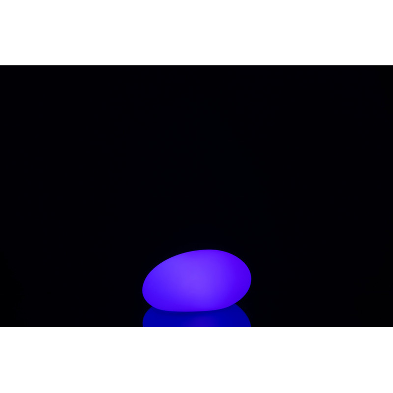 Lampe à poser Led 16 couleurs Ovale Rock 25 cm en Plastique Blanc - 15