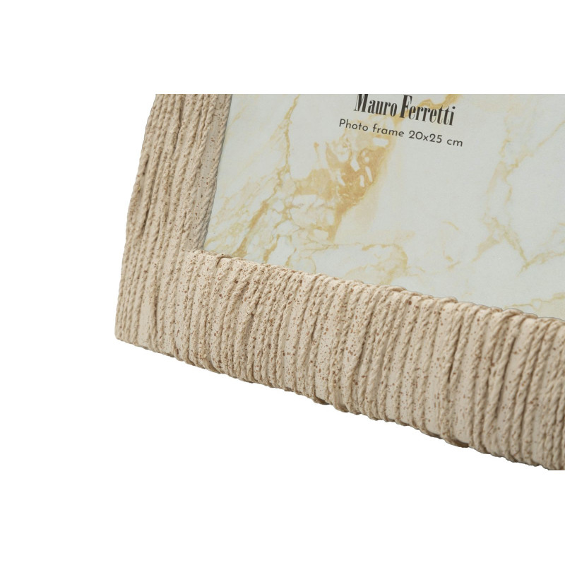 Grand Cadre photo Bord de mer Poissons pour photo 20x25 cm Résine Beige Verre Sand 