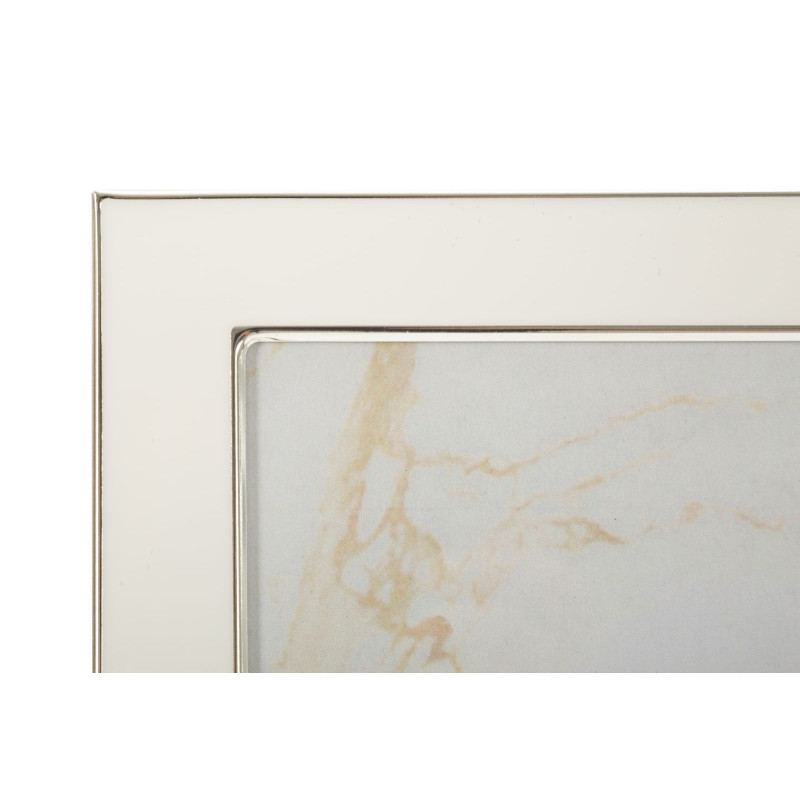 Grand Cadre photo moderne chic pour photo 20x25 cm Métal Blanc Argenté Verre Molly 