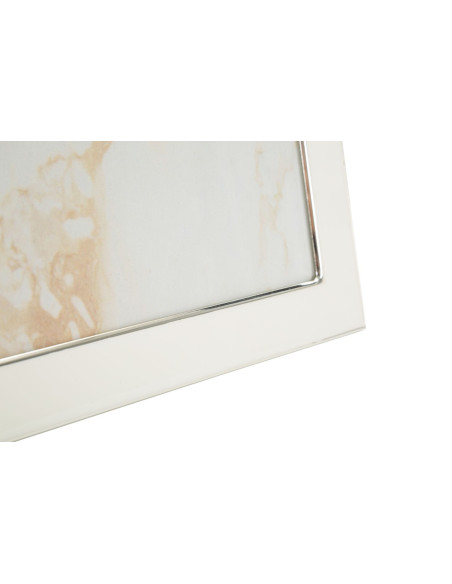 Grand Cadre photo moderne chic pour photo 20x25 cm Métal Blanc Argenté Verre Molly 