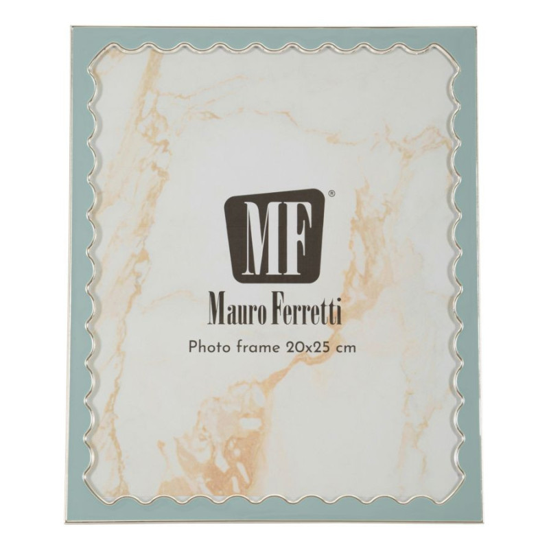 Grand Cadre photo design chic pour photo 20x25 cm Métal Rouge Argenté Verre Juliette 