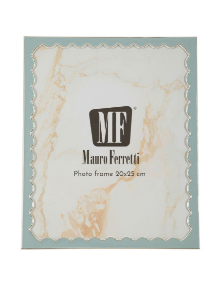 Grand Cadre photo design chic pour photo 20x25 cm Métal Rouge Argenté Verre Juliette 