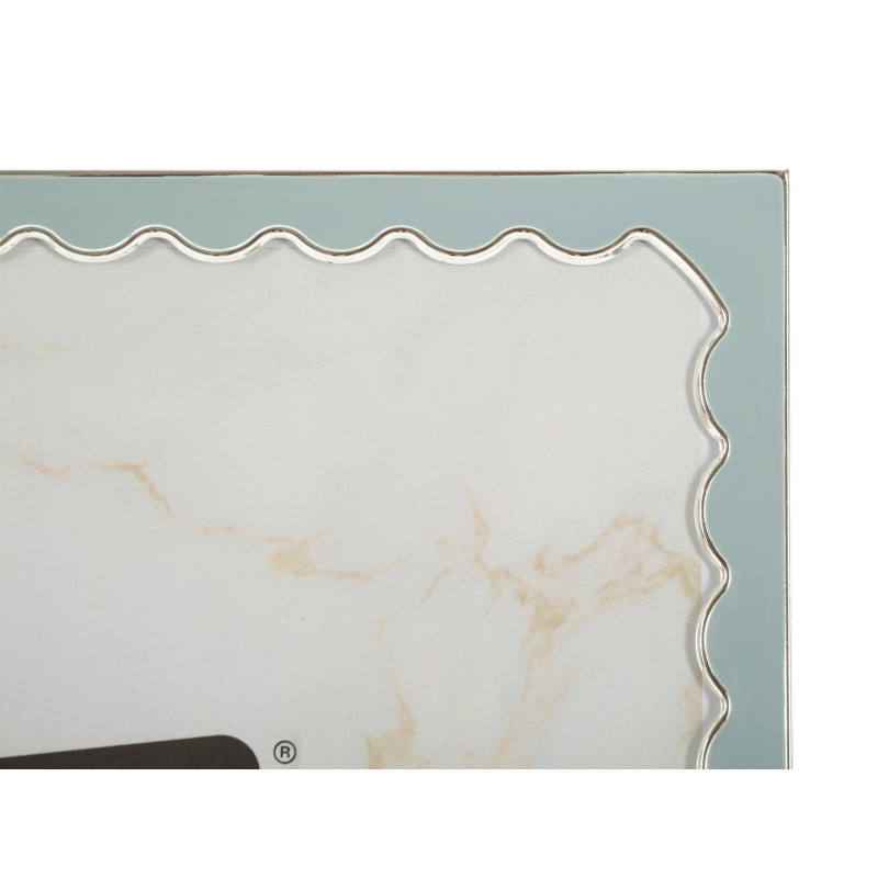 Grand Cadre photo design chic pour photo 20x25 cm Métal Rouge Argenté Verre Juliette 