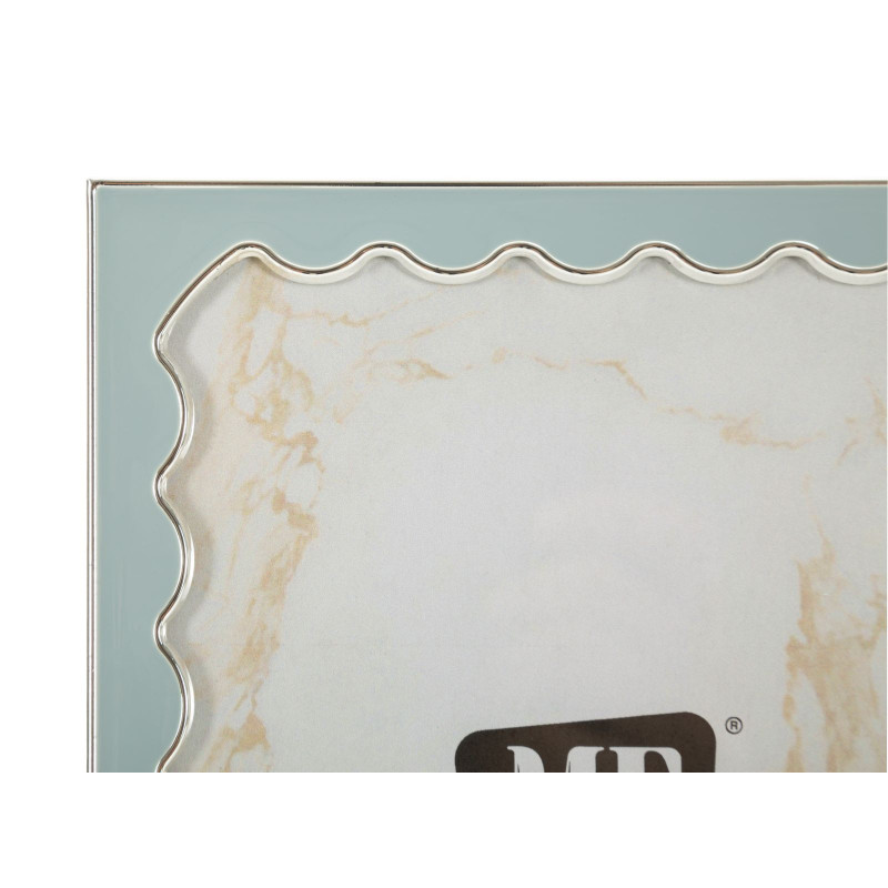 Cadre photo design chic pour photo 15x20 cm Métal Rouge Argenté Verre Juliette 