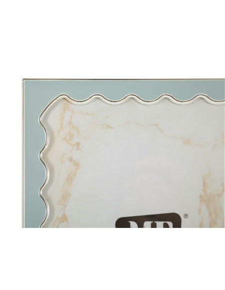 Cadre photo design chic pour photo 15x20 cm Métal Rouge Argenté Verre Juliette 