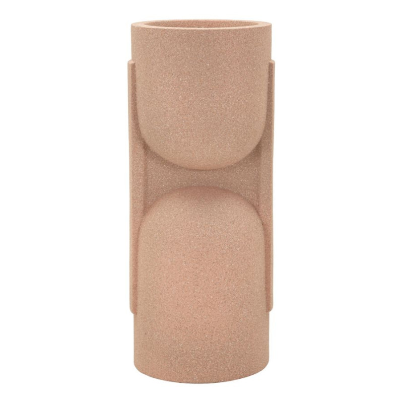 Grand Cache-pot de jardin design Hauteur 91 cm Résine Terracotta Nui 