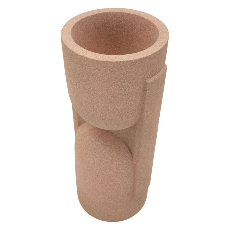 Grand Cache-pot de jardin design Hauteur 91 cm Résine Terracotta Nui 
