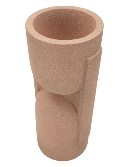 Grand Cache-pot de jardin design Hauteur 91 cm Résine Terracotta Nui 
