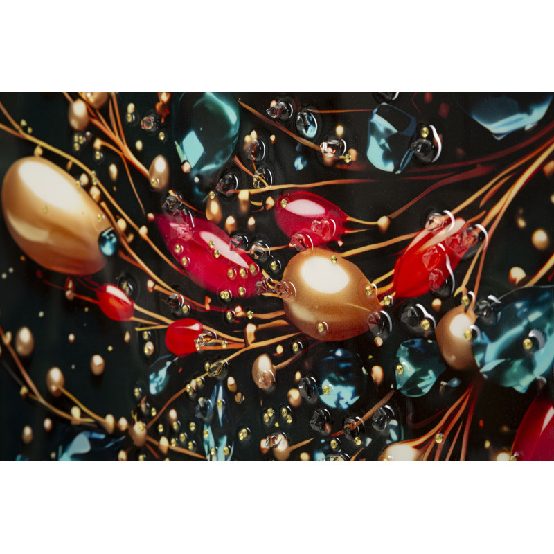 Grande Toile murale imprimée Papillon envol 70x100 cm Cadre doré Butterfly 