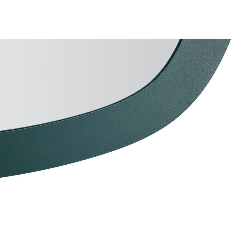 Miroir mural design Ovale 71x48 Métal Bleu canard Bois MDF Saturno 