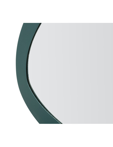 Miroir mural design Ovale 71x48 Métal Bleu canard Bois MDF Saturno 