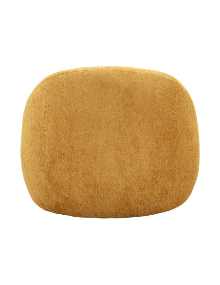 Fauteuil design Bouclette Tissu Jaune moutarde Bouclé Éponge Bois contreplaqué Ginevra 