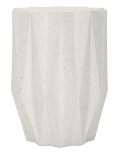 Table d'appoint design Étoile 38 cm Oxyde de magnésium Blanc crème Star 