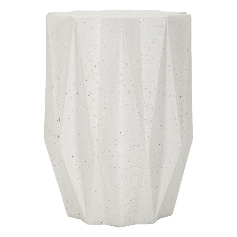 Table d'appoint design Étoile 38 cm Oxyde de magnésium Blanc crème Star 