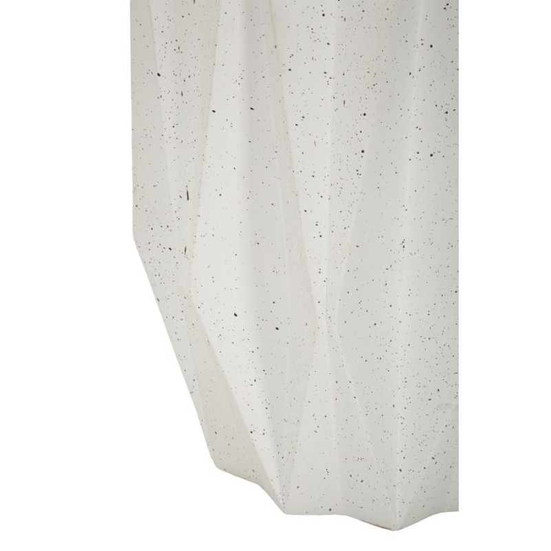 Table d'appoint design Étoile 38 cm Oxyde de magnésium Blanc crème Star 