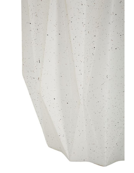 Table d'appoint design Étoile 38 cm Oxyde de magnésium Blanc crème Star 