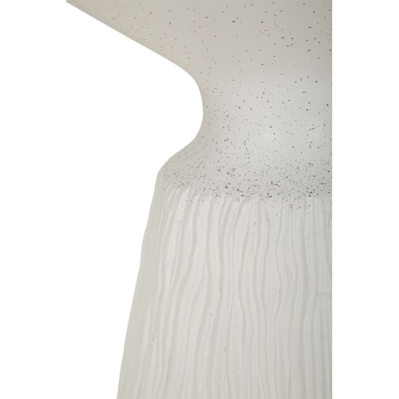 Table d'appoint design Ronde 40 cm Oxyde de magnésium Blanc crème Cone 