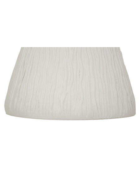 Table d'appoint design Ronde 40 cm Oxyde de magnésium Blanc crème Cone 