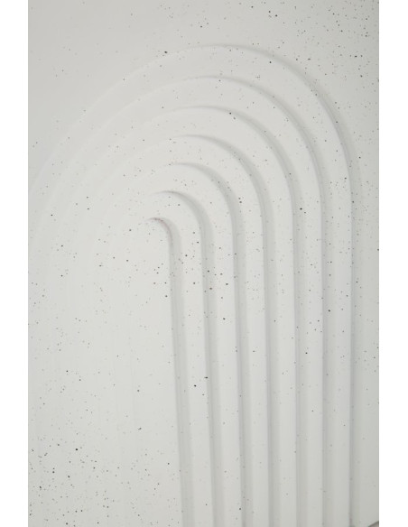 Table d'appoint design arche Carrée 40 cm Oxyde de magnésium Blanc crème Arc 