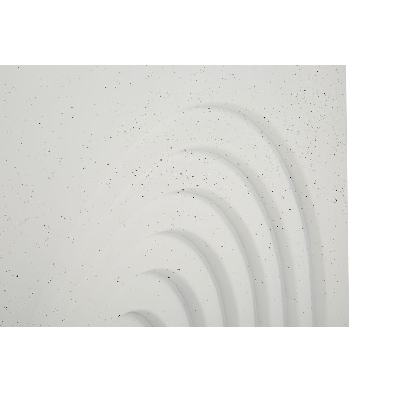 Table d'appoint design arche Carrée 40 cm Oxyde de magnésium Blanc crème Arc 