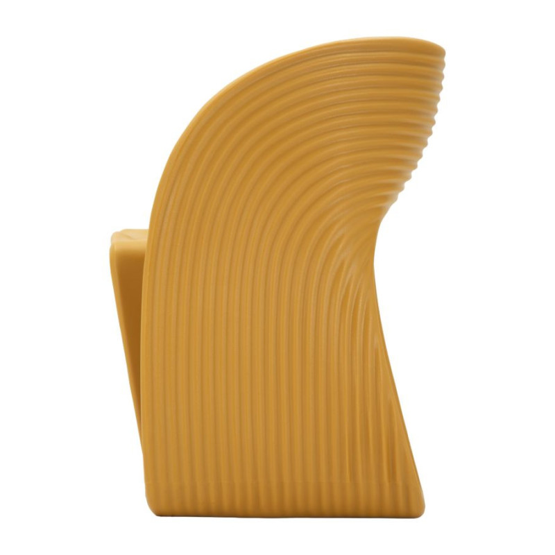 Fauteuil de table design Plastique Jaune moutarde Sand 