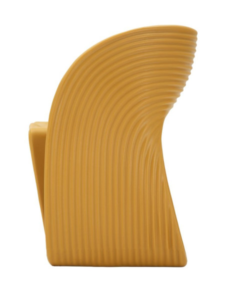Fauteuil de table design Plastique Jaune moutarde Sand 