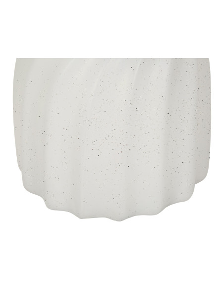 Table d'appoint design Ronde 36 cm Oxyde de magnésium Blanc crème Twisty 