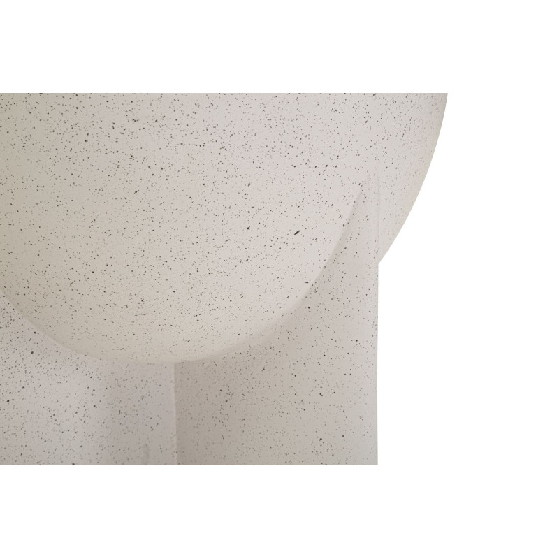 Table d'appoint design Ronde 33 cm Oxyde de magnésium Blanc crème History 