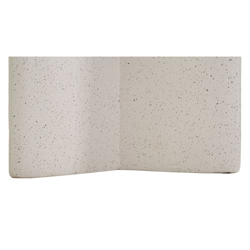 Table d'appoint design Ronde 33 cm Oxyde de magnésium Blanc crème History 