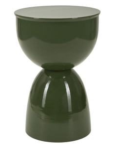 Table d'appoint design Ronde 31 cm Métal Vert Yao Mauro Ferretti - 1