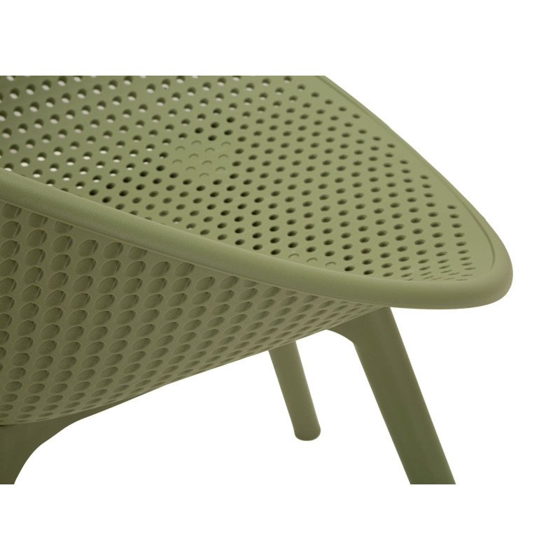 Lot de 2 Chaises design Plastique Vert Ibiza 