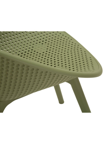 Lot de 2 Chaises design Plastique Vert Ibiza 