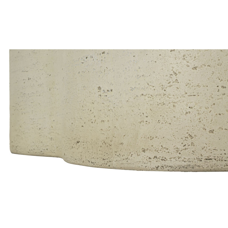 Table basse design Organique 92 cm Oxyde de magnésium Blanc crème Cloud 