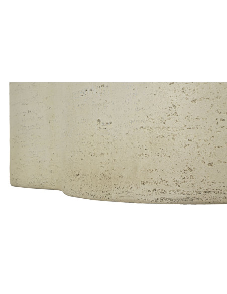 Table basse design Organique 92 cm Oxyde de magnésium Blanc crème Cloud 