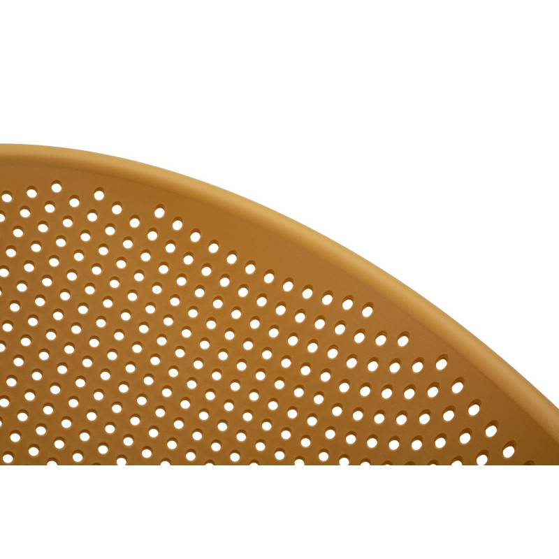 Lot de 2 Fauteuils à bascule design Plastique Jaune moutarde Ibiza 