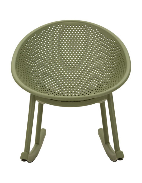 Lot de 2 Fauteuils à bascule design Plastique Vert Ibiza 