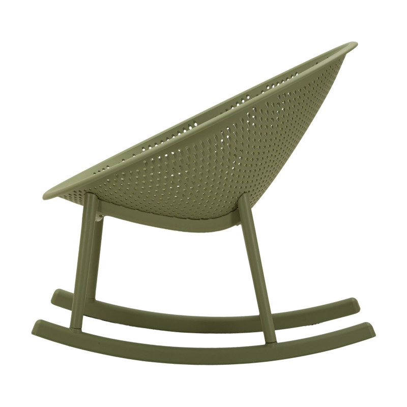Lot de 2 Fauteuils à bascule design Plastique Vert Ibiza 