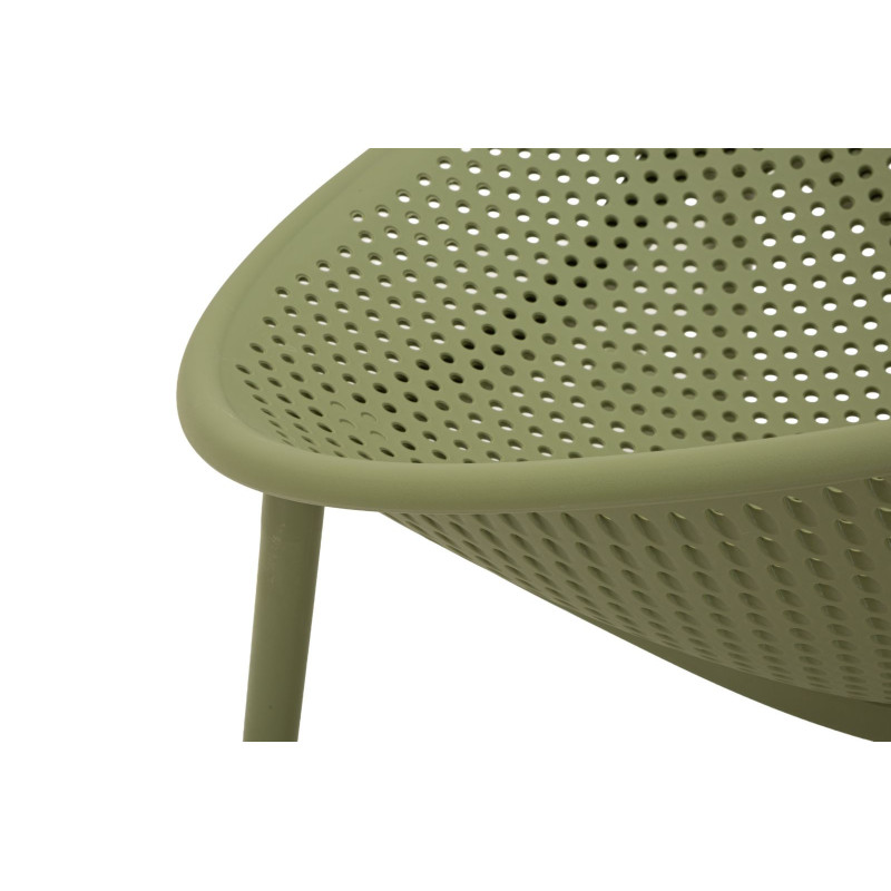 Lot de 2 Fauteuils à bascule design Plastique Vert Ibiza 