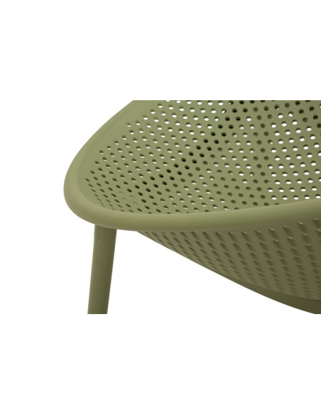 Lot de 2 Fauteuils à bascule design Plastique Vert Ibiza 