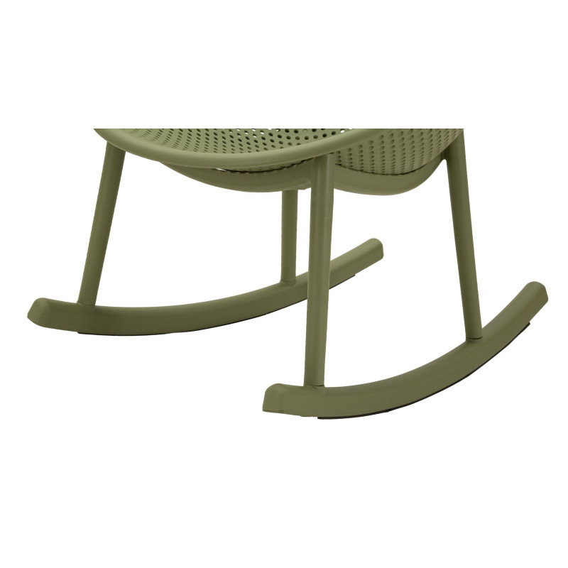 Lot de 2 Fauteuils à bascule design Plastique Vert Ibiza 