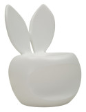 Fauteuil design lapin en plastique blanc 55 x 57 x 77 cm Bunny