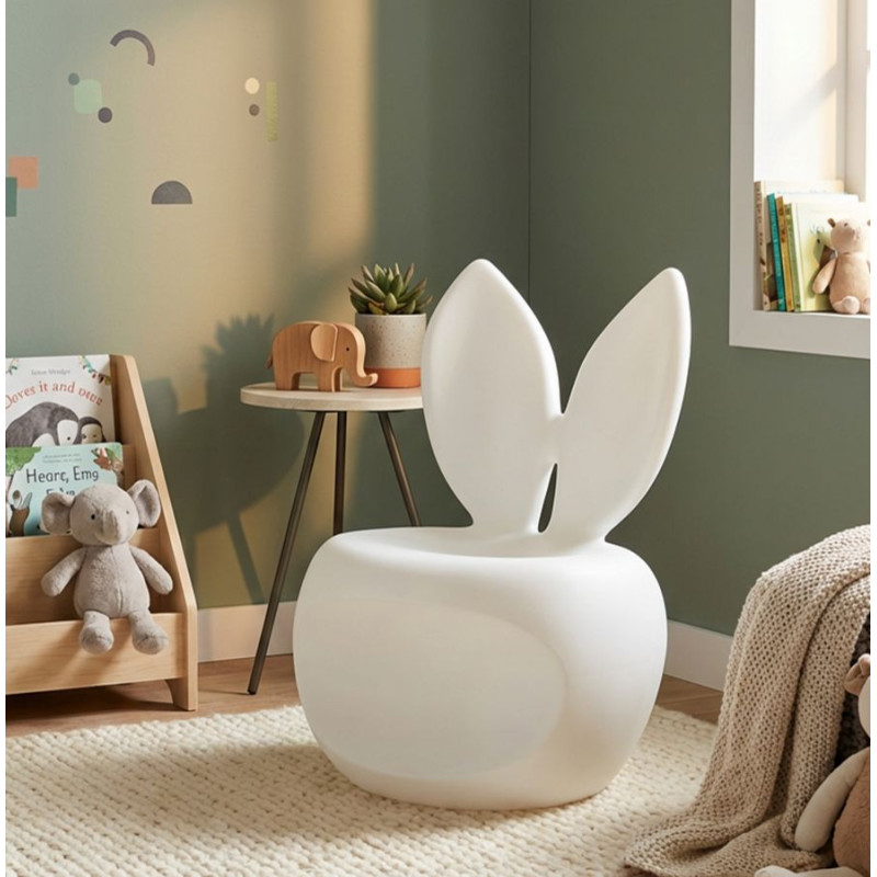 Fauteuil design Lapin Plastique Blanc Bunny 