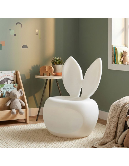 Fauteuil design Lapin Plastique Blanc Bunny 