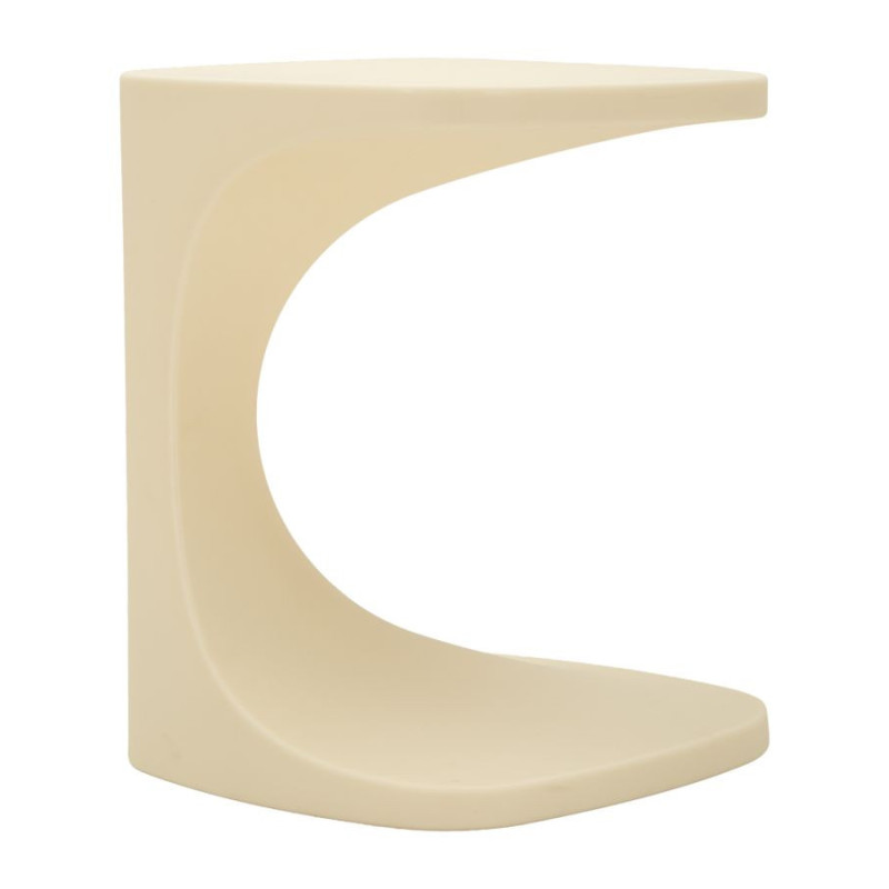 Bout de canapé design Carré 42 cm Plastique Blanc Ibiza 