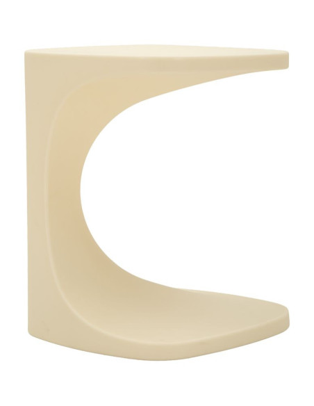Bout de canapé design Carré 42 cm Plastique Blanc Ibiza 